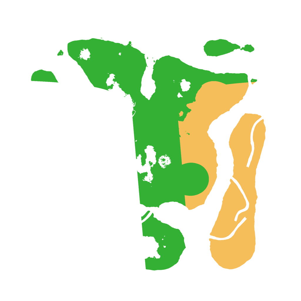 Biome Rust Map: Procedural Map, Size: 2500, Seed: 420691237