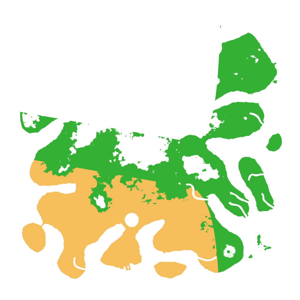 Biome Rust Map: Procedural Map, Size: 3800, Seed: 973452