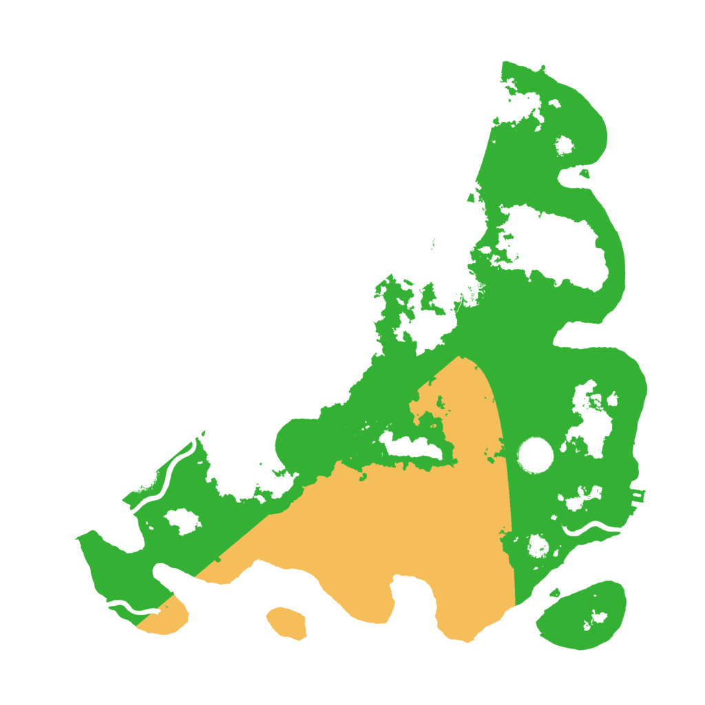 Biome Rust Map: Procedural Map, Size: 3500, Seed: 1318341