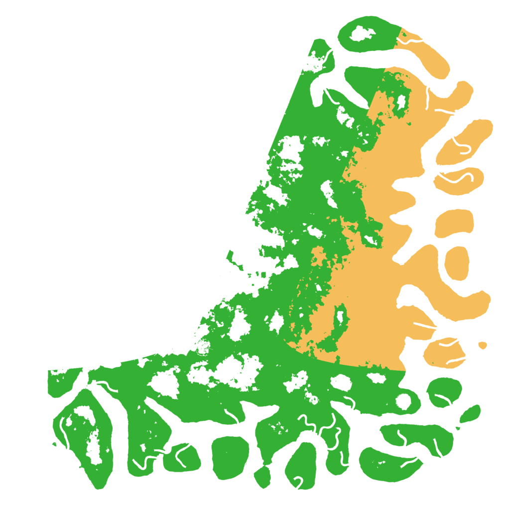 Biome Rust Map: Procedural Map, Size: 6000, Seed: 4234325