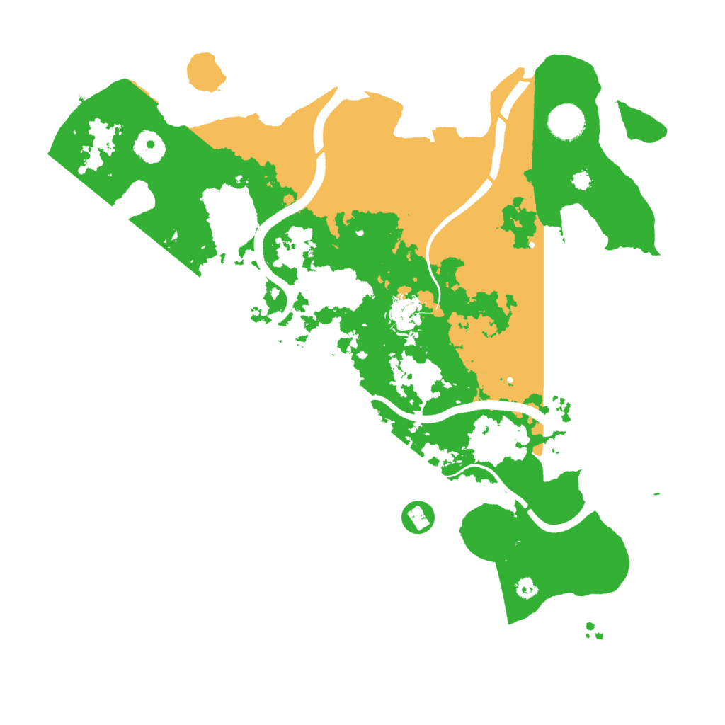 Biome Rust Map: Procedural Map, Size: 3500, Seed: 554295401