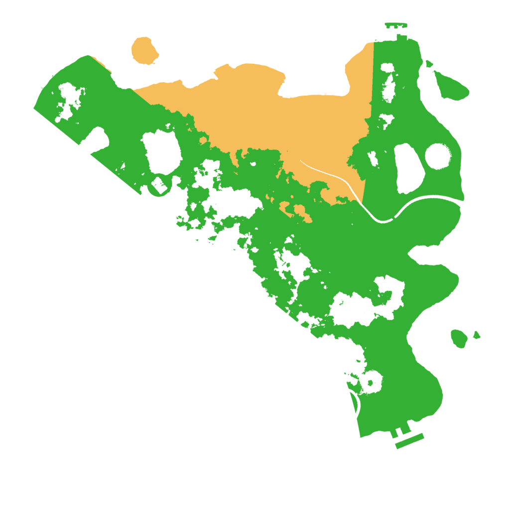 Biome Rust Map: Procedural Map, Size: 3500, Seed: 554295401