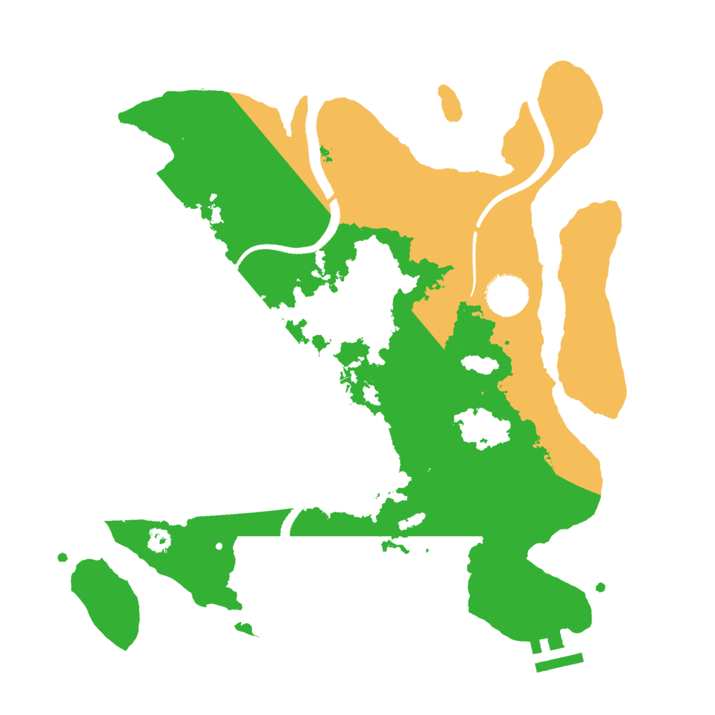 Biome Rust Map: Procedural Map, Size: 3000, Seed: 276333282