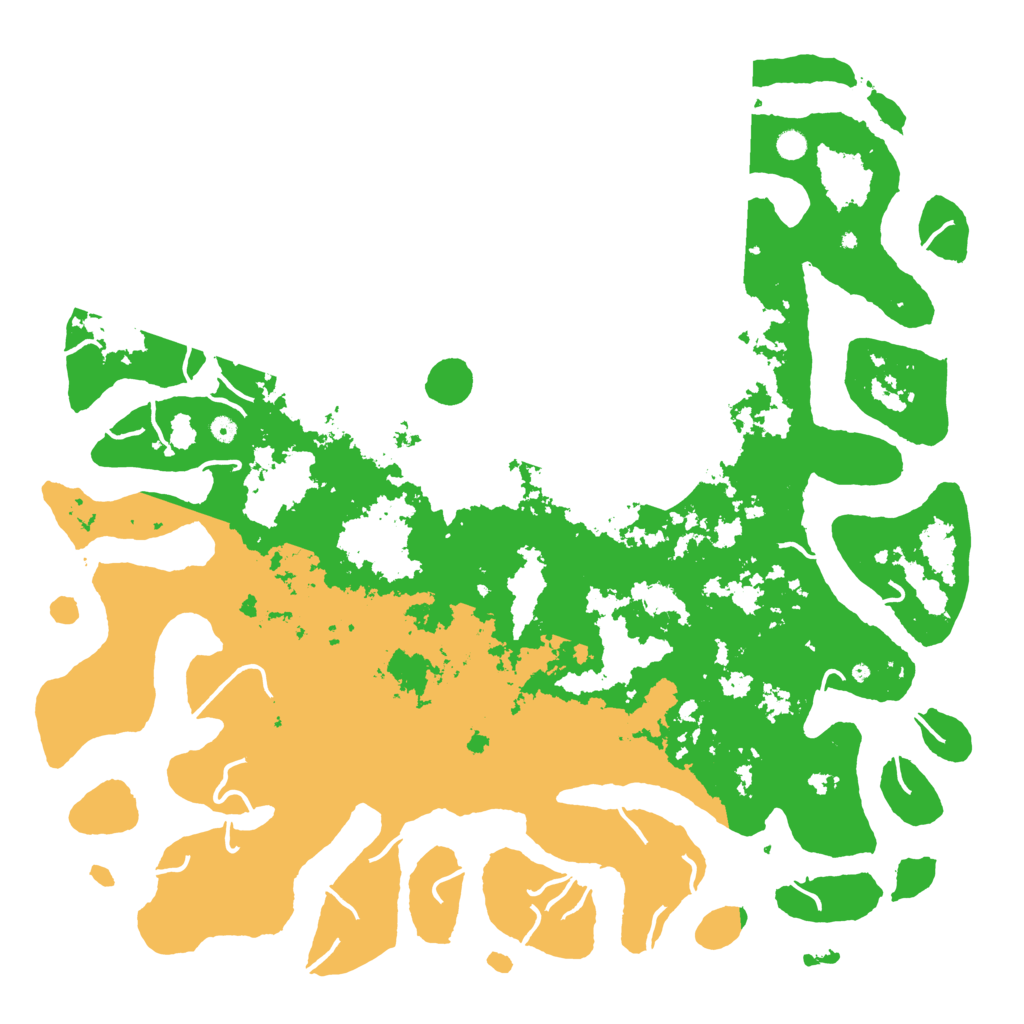 Biome Rust Map: Procedural Map, Size: 6000, Seed: 2503005