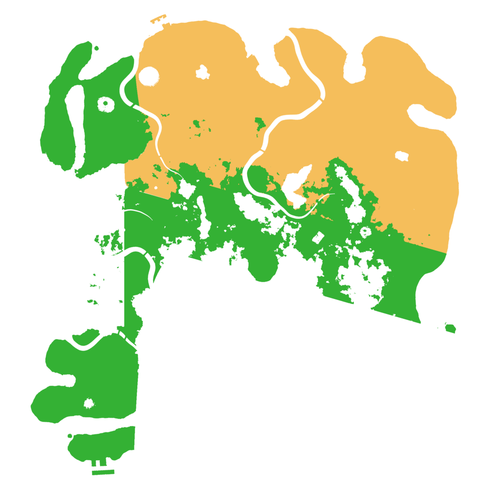 Biome Rust Map: Procedural Map, Size: 4500, Seed: 11992