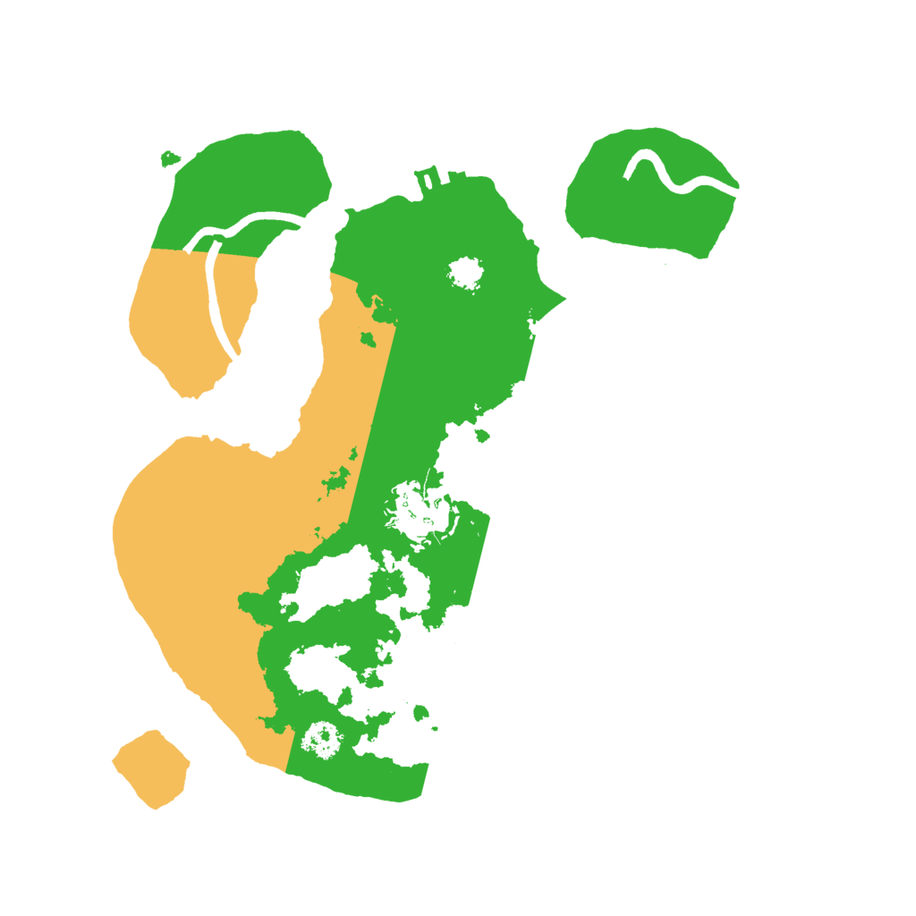 Biome Rust Map: Procedural Map, Size: 2500, Seed: 418190523