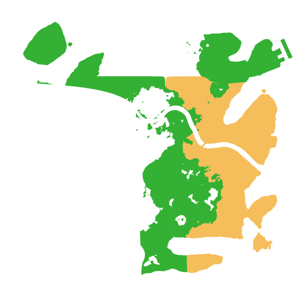 Biome Rust Map: Procedural Map, Size: 3000, Seed: 630652357