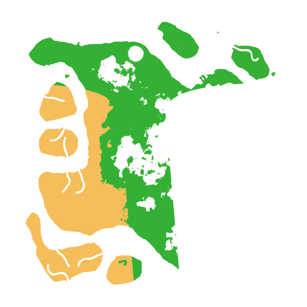 Biome Rust Map: Procedural Map, Size: 3500, Seed: 405252094