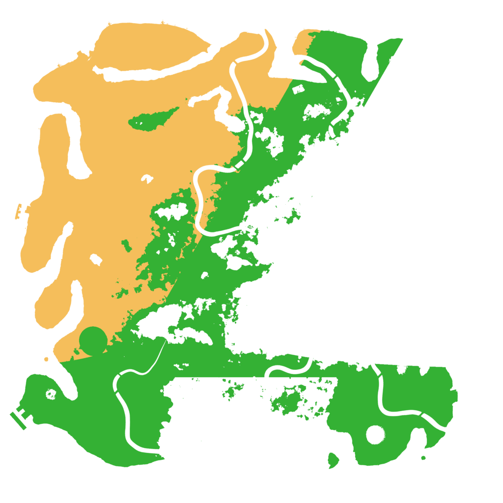 Biome Rust Map: Procedural Map, Size: 4800, Seed: 50500