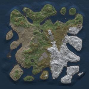 Thumbnail Rust Map: Procedural Map, Size: 4000, Seed: 23, 18 Monuments