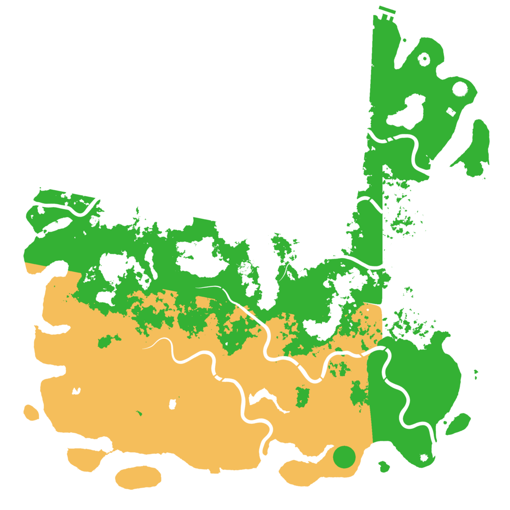 Biome Rust Map: Procedural Map, Size: 6000, Seed: 74312167