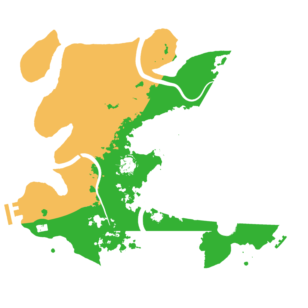 Biome Rust Map: Procedural Map, Size: 3000, Seed: 50500