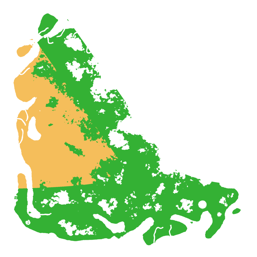 Biome Rust Map: Procedural Map, Size: 5500, Seed: 6591