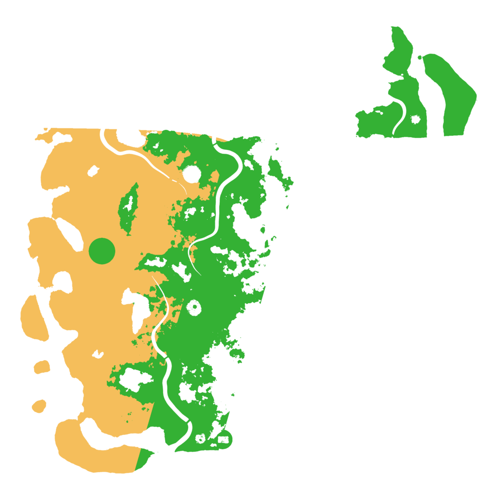 Biome Rust Map: Procedural Map, Size: 5000, Seed: 3500