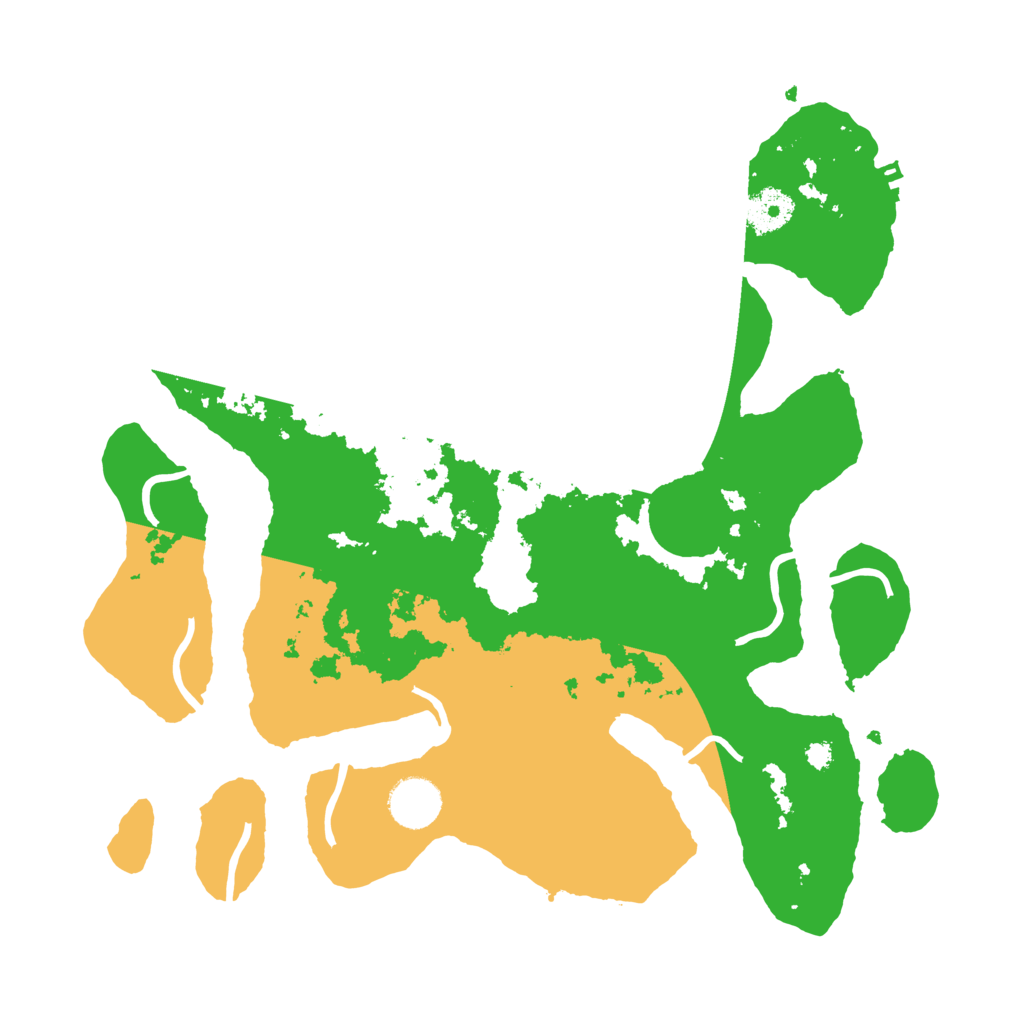 Biome Rust Map: Procedural Map, Size: 3500, Seed: 3501