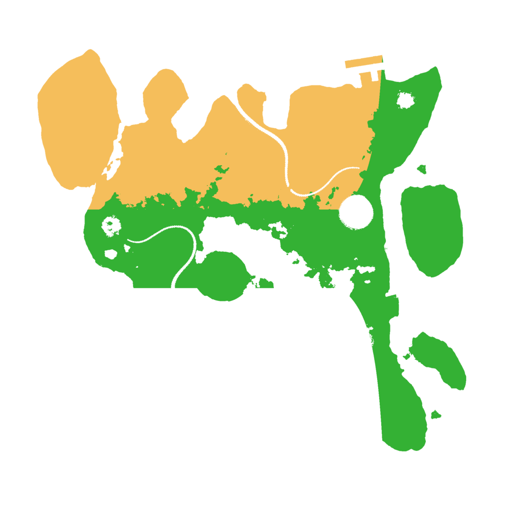 Biome Rust Map: Procedural Map, Size: 2800, Seed: 155296606