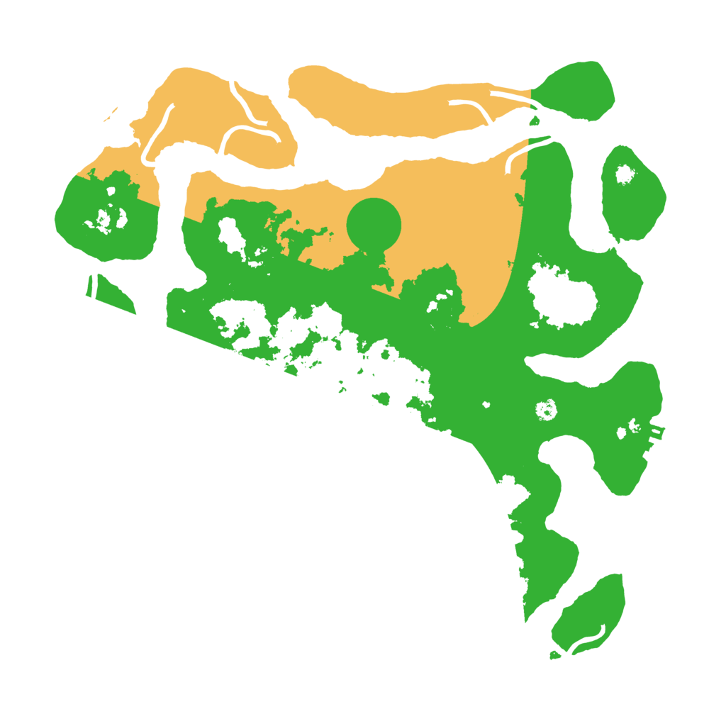 Biome Rust Map: Procedural Map, Size: 3500, Seed: 7856