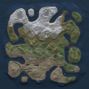 Thumbnail Rust Map: Procedural Map, Size: 3700, Seed: 66757489, 19 Monuments