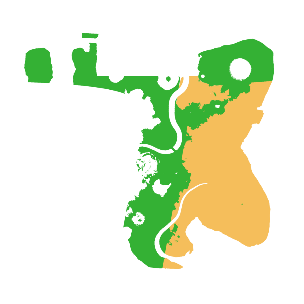 Biome Rust Map: Procedural Map, Size: 2500, Seed: 852102942