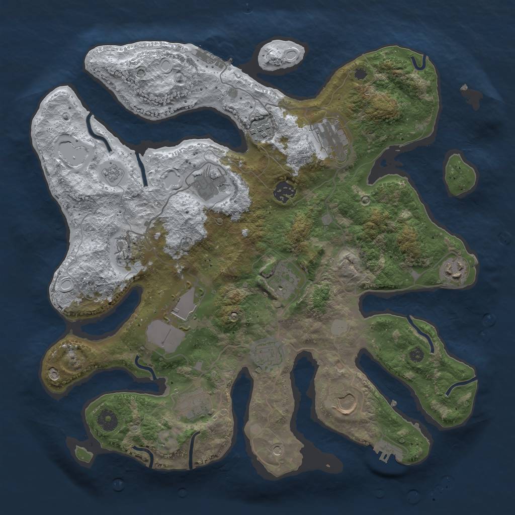 Procedural Map :: Rust Map :: Just-Wiped