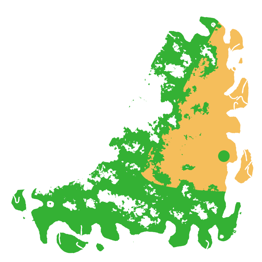 Biome Rust Map: Procedural Map, Size: 6000, Seed: 121518