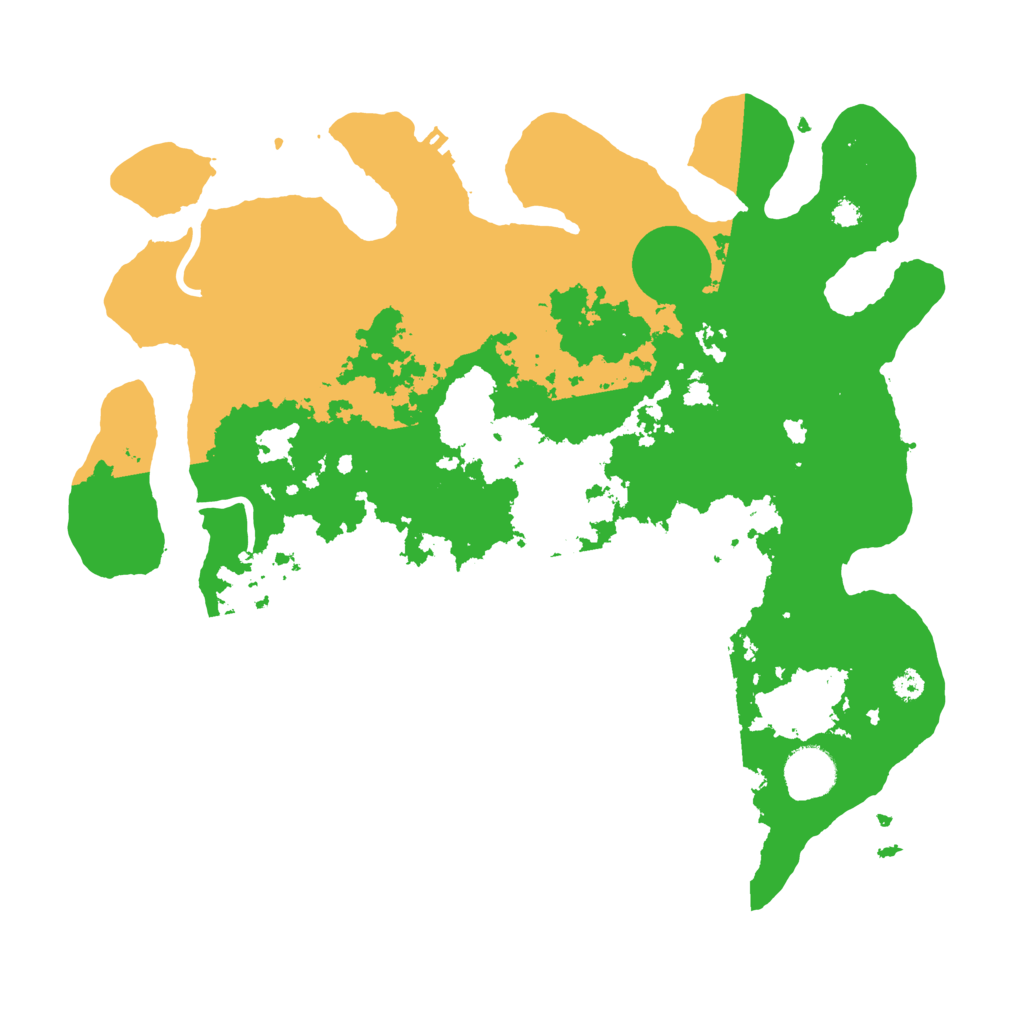 Biome Rust Map: Procedural Map, Size: 3500, Seed: 18763050