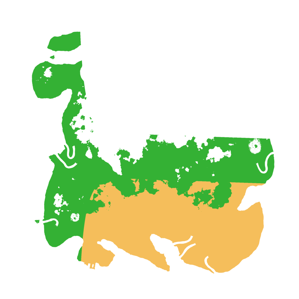 Biome Rust Map: Procedural Map, Size: 3500, Seed: 1997