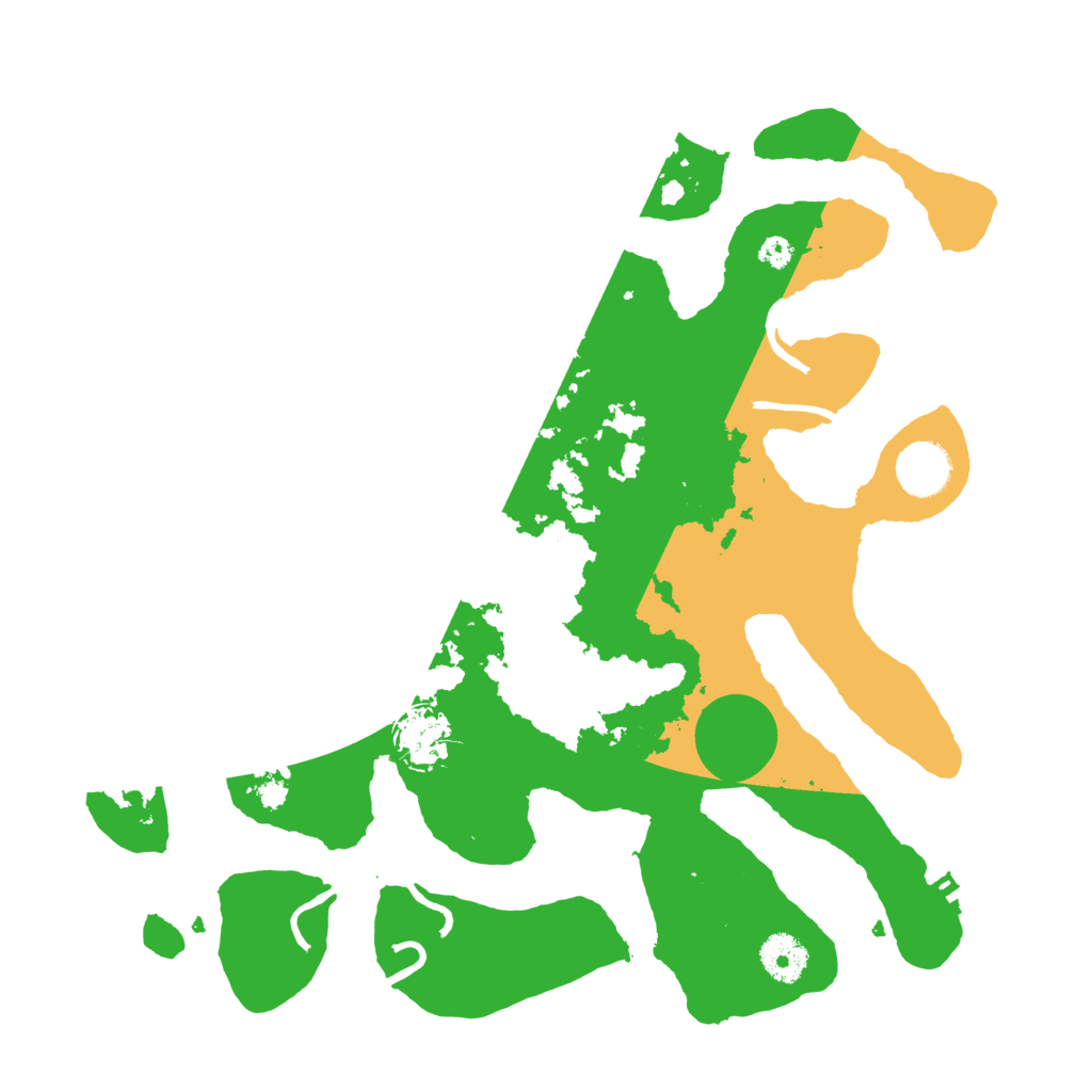 Biome Rust Map: Procedural Map, Size: 3500, Seed: 632145