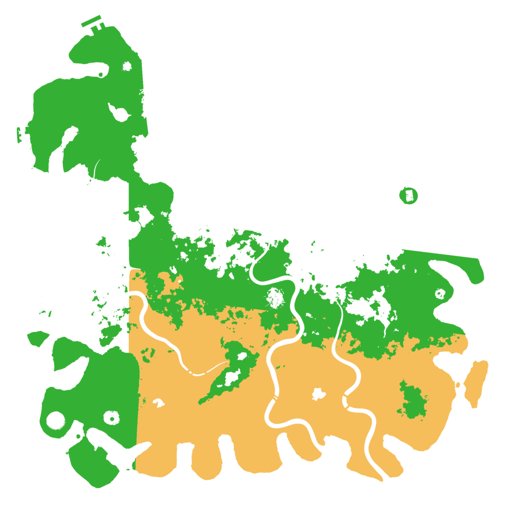 Biome Rust Map: Procedural Map, Size: 5000, Seed: 2147483645
