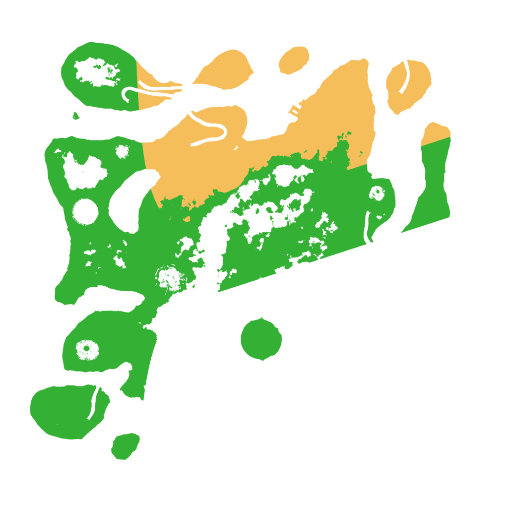 Biome Rust Map: Procedural Map, Size: 3500, Seed: 332434