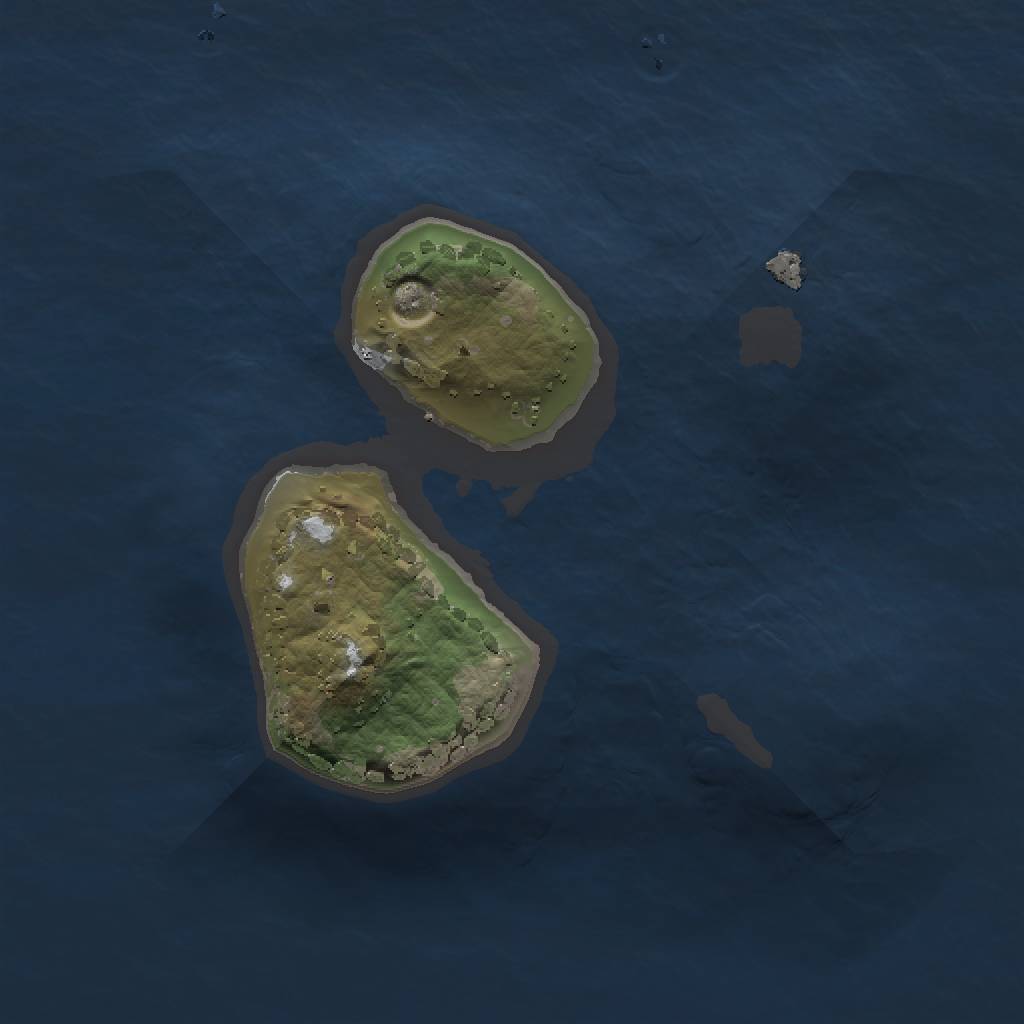 Rust Map: Procedural Map, Size: 1400, Seed: 22111, 4 Monuments