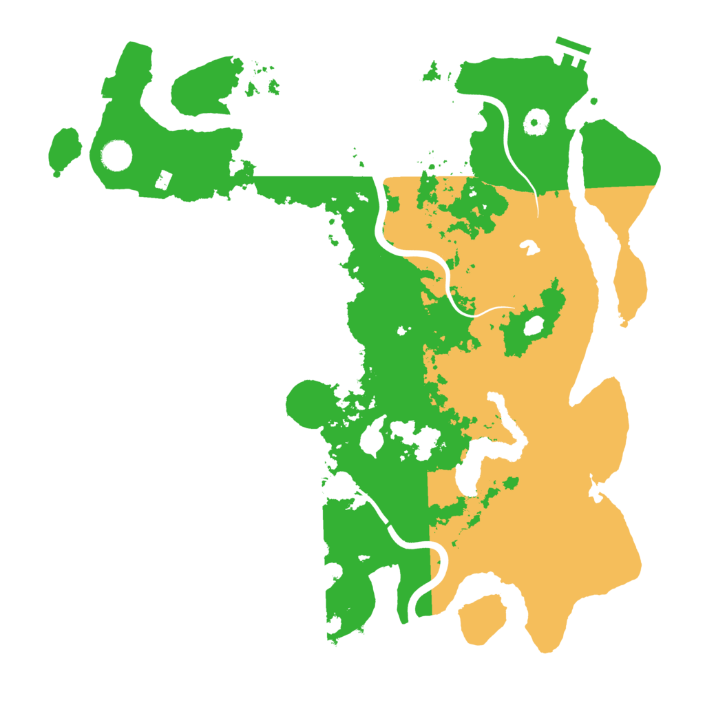 Biome Rust Map: Procedural Map, Size: 4000, Seed: 2947374