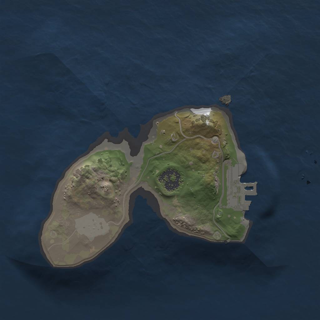 Rust Map: Procedural Map, Size: 1500, Seed: 45123, 5 Monuments