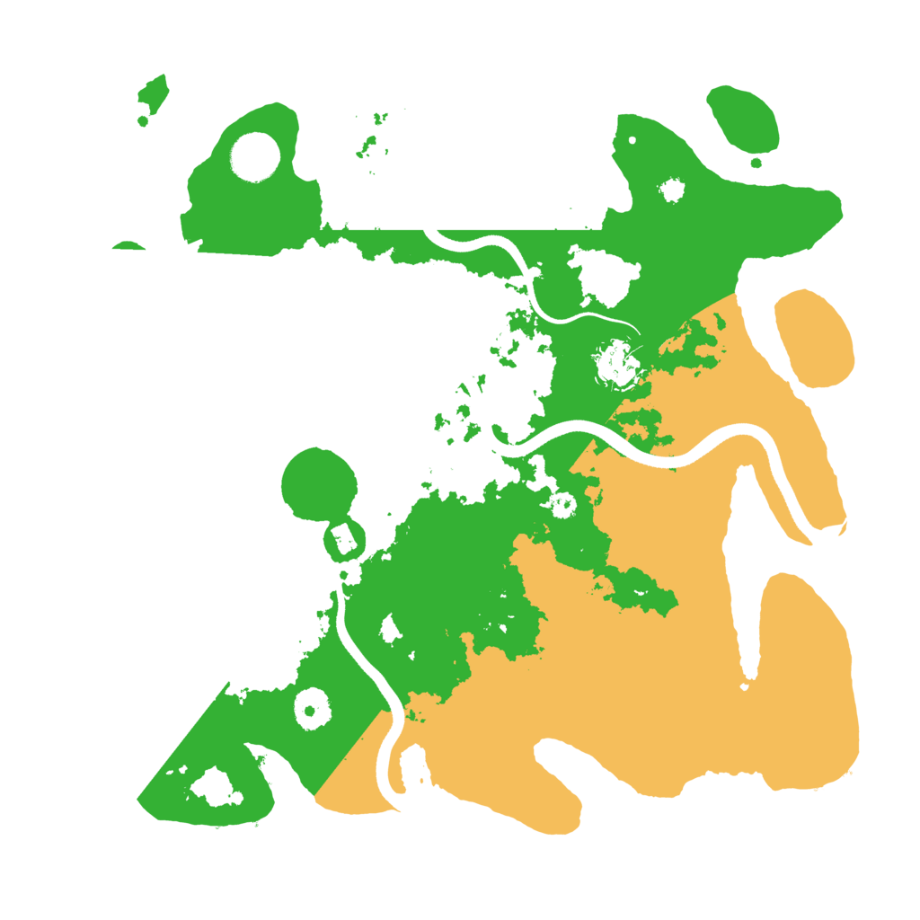 Biome Rust Map: Procedural Map, Size: 3500, Seed: 172751751