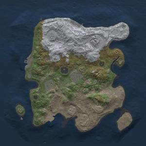 Thumbnail Rust Map: Procedural Map, Size: 3000, Seed: 1423283034, 12 Monuments