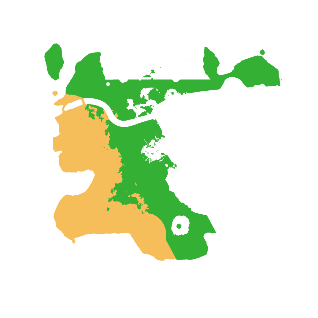 Biome Rust Map: Procedural Map, Size: 2500, Seed: 9499