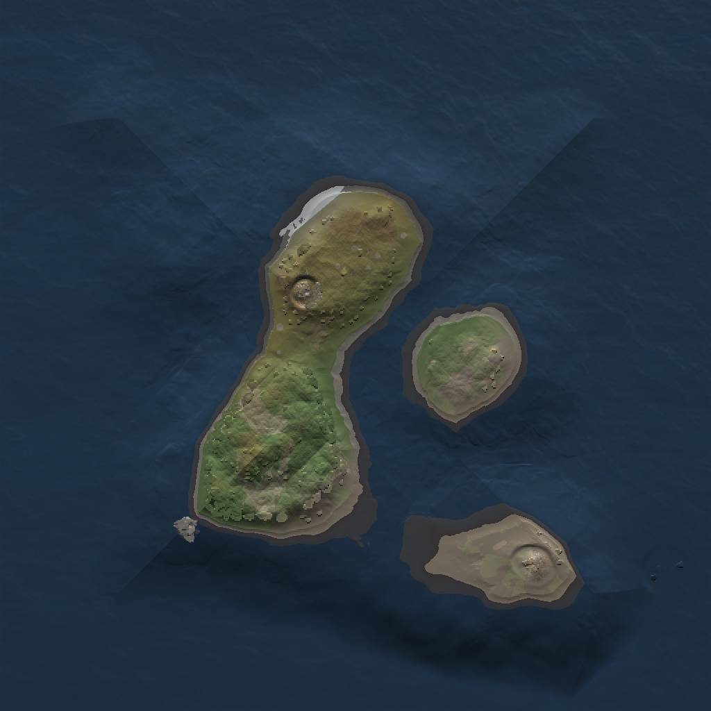 Rust Map: Procedural Map, Size: 1500, Seed: 453245, 4 Monuments