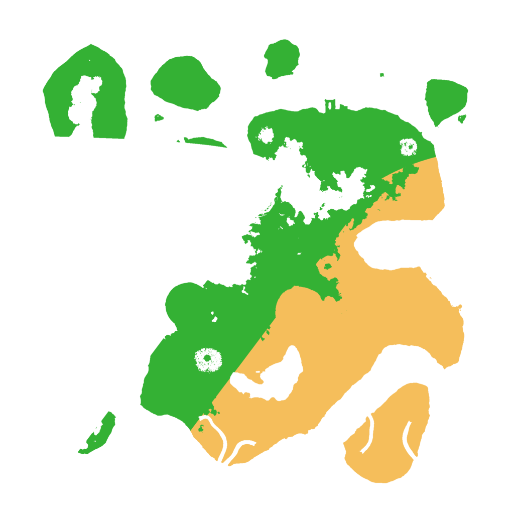 Biome Rust Map: Procedural Map, Size: 3000, Seed: 654321