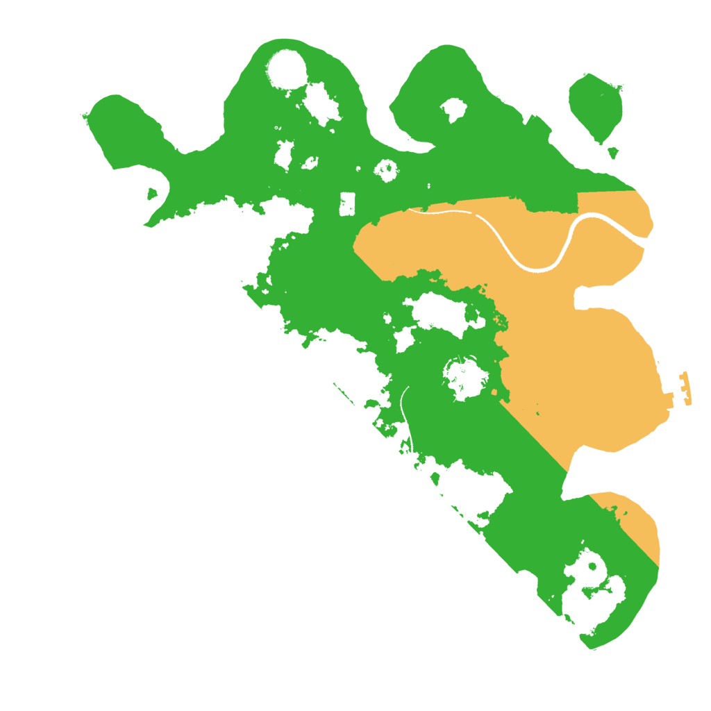 Biome Rust Map: Procedural Map, Size: 3200, Seed: 564656284