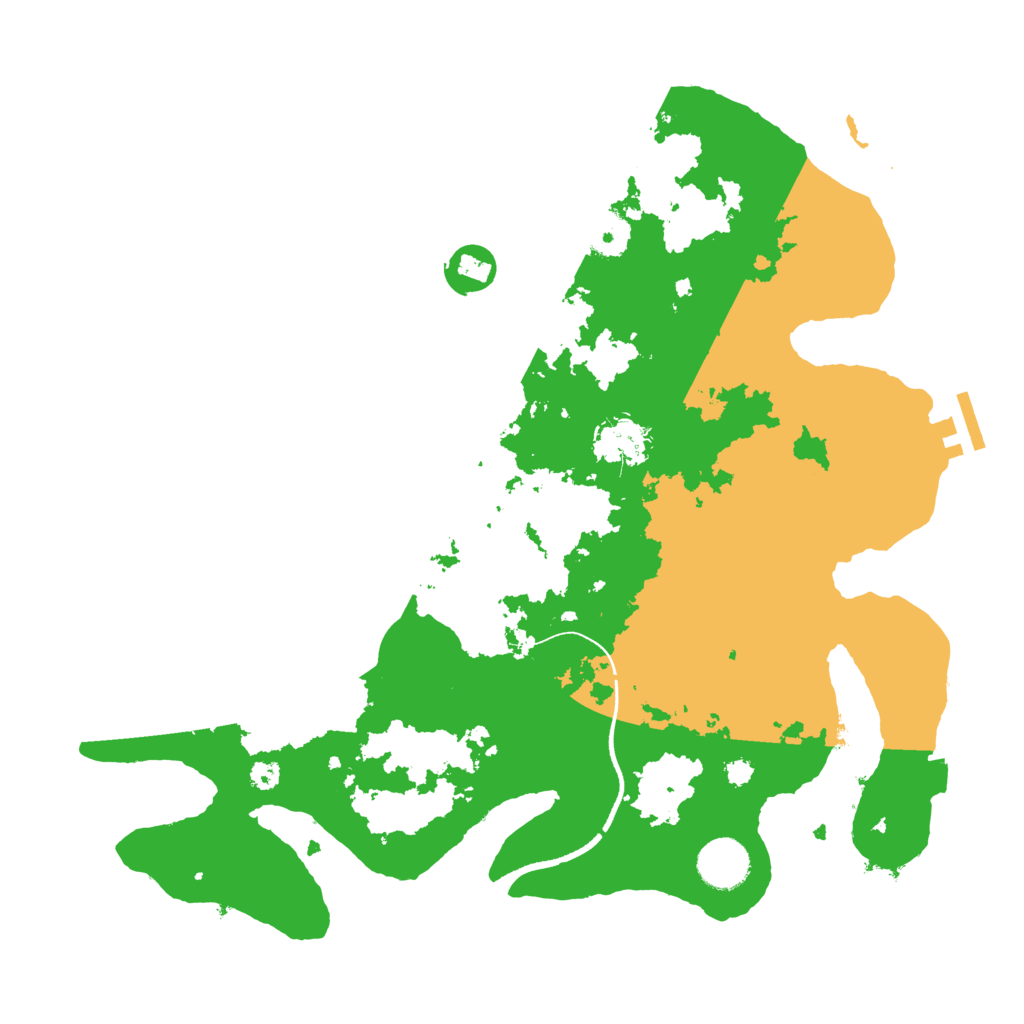 Biome Rust Map: Procedural Map, Size: 3500, Seed: 6203666