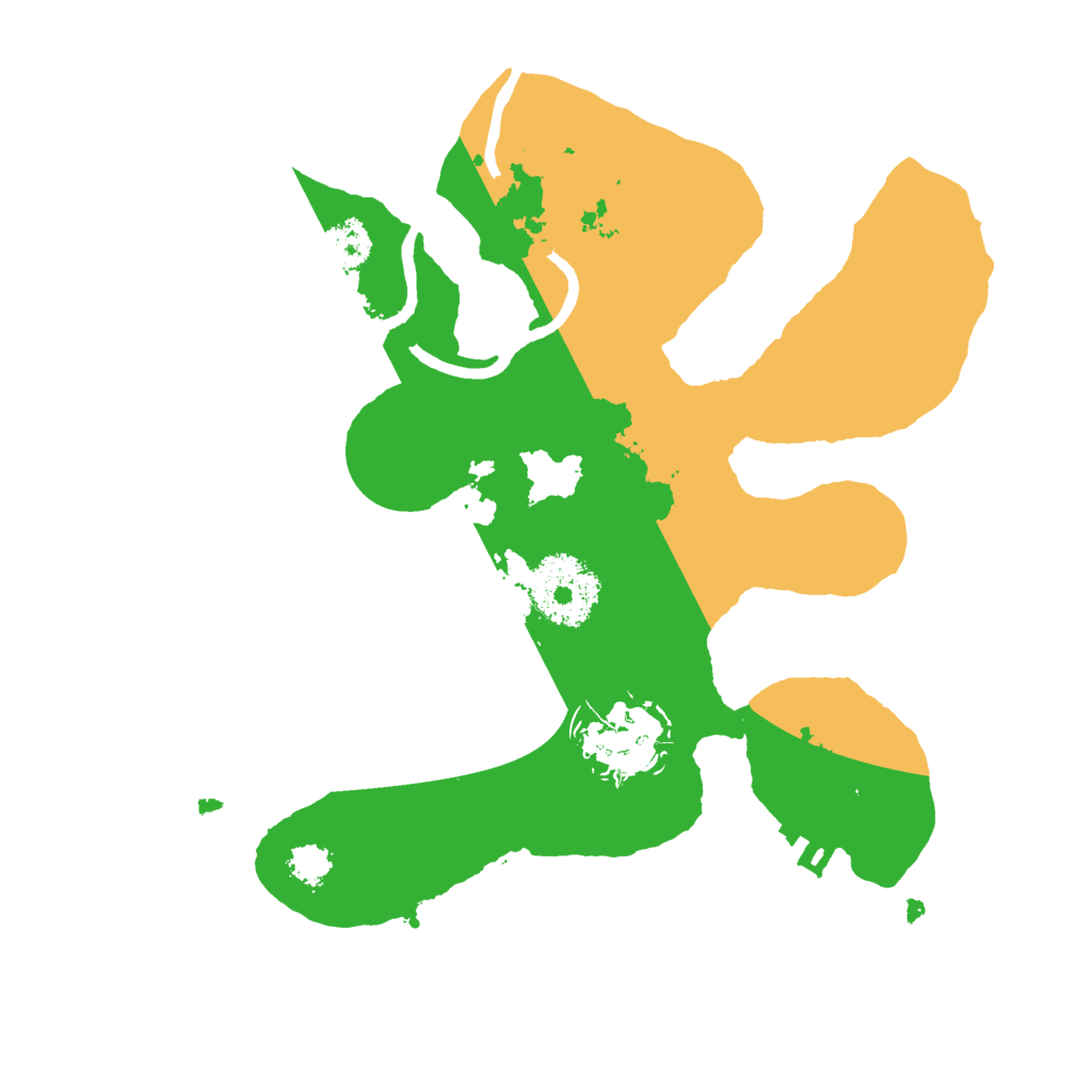 Biome Rust Map: Procedural Map, Size: 2400, Seed: 35643