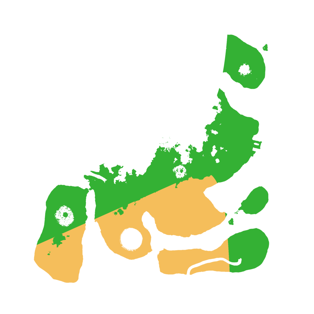 Biome Rust Map: Procedural Map, Size: 2500, Seed: 1302022