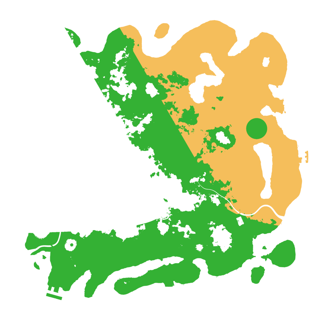 Biome Rust Map: Procedural Map, Size: 4000, Seed: 19880214