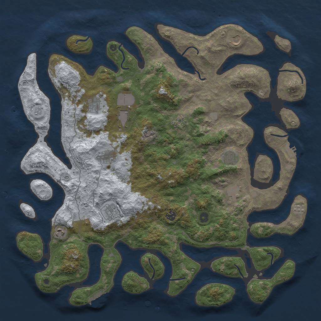 Rust Map: Procedural Map, Size: 4825, Seed: 324, 20 Monuments