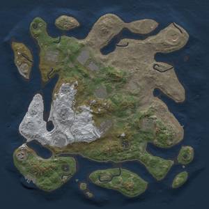 Thumbnail Rust Map: Procedural Map, Size: 4000, Seed: 1984, 19 Monuments