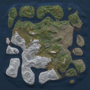 Thumbnail Rust Map: Procedural Map, Size: 4500, Seed: 1952524230, 19 Monuments