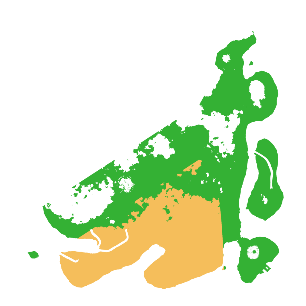 Biome Rust Map: Procedural Map, Size: 3550, Seed: 814029