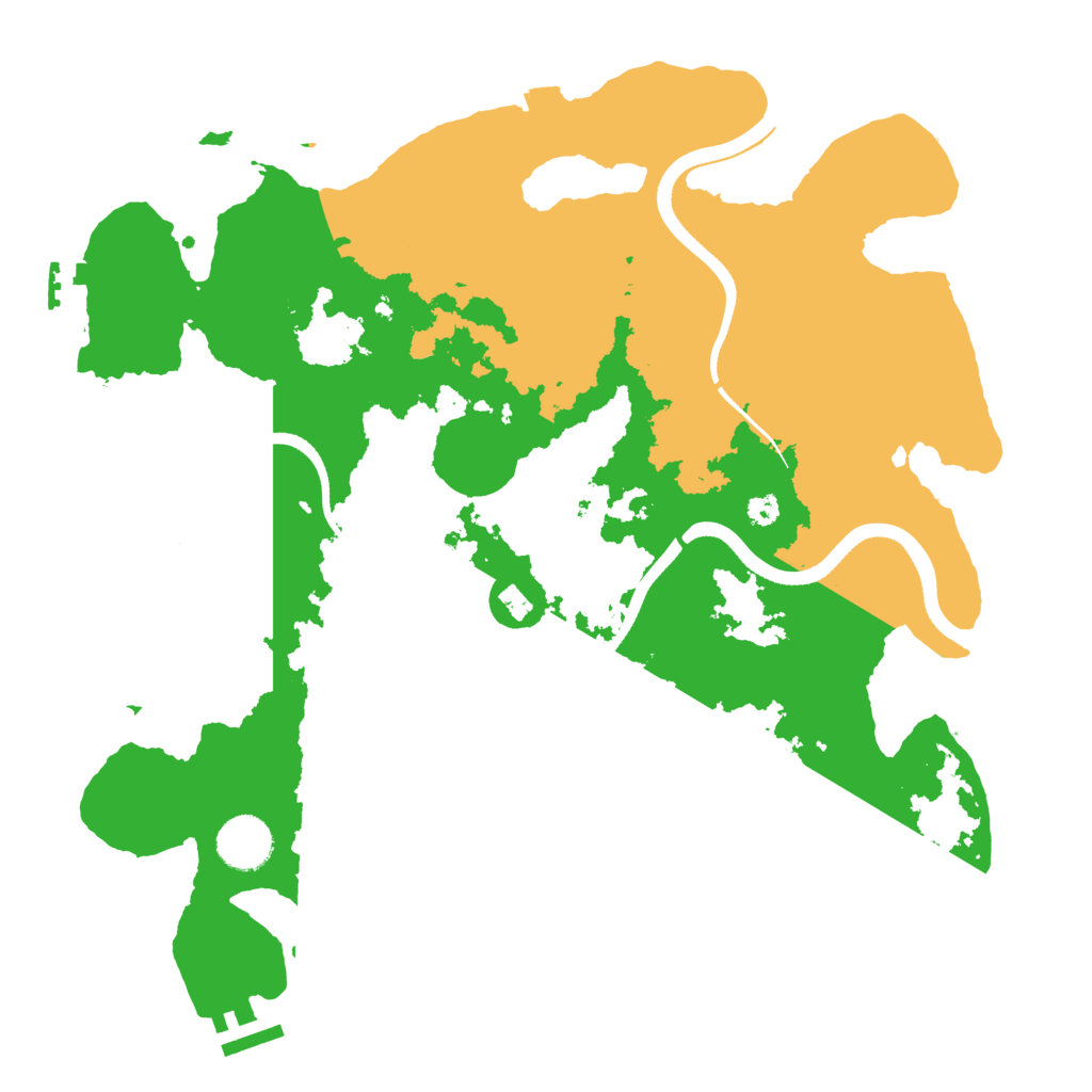 Biome Rust Map: Procedural Map, Size: 3500, Seed: 2103661120