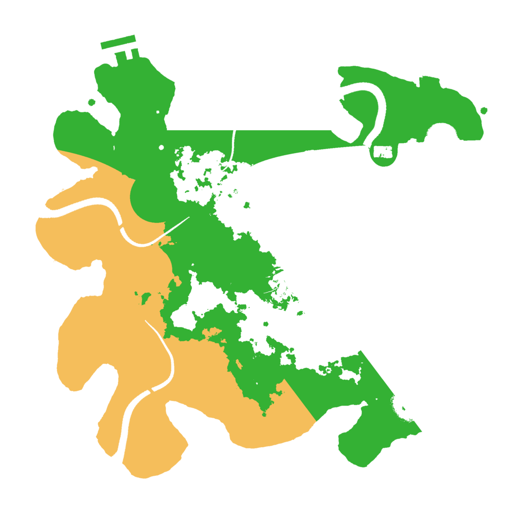 Biome Rust Map: Procedural Map, Size: 3000, Seed: 1111