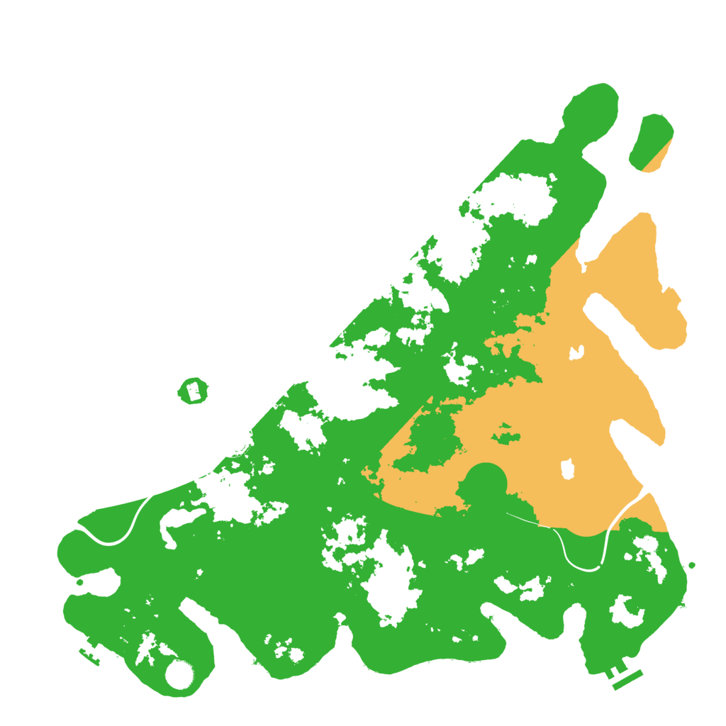 Biome Rust Map: Procedural Map, Size: 4500, Seed: 255686227